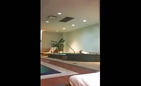Football Player coming out of Jacuzzi hard